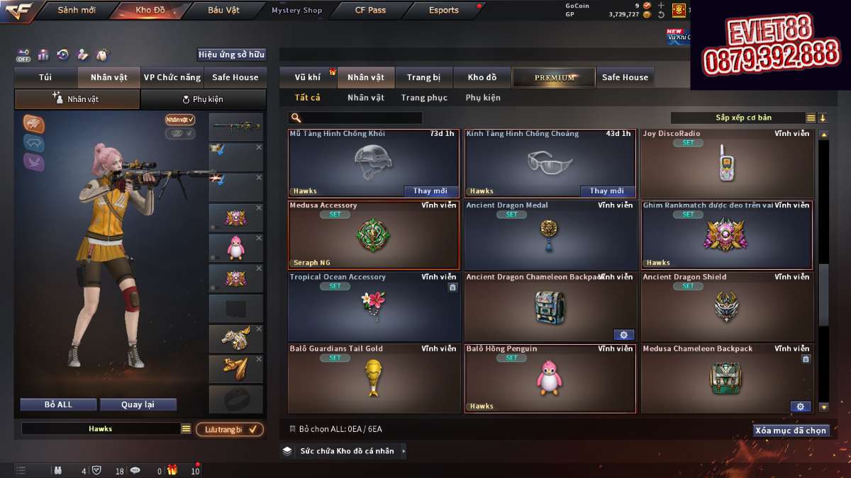 shop acc cf uy tin gia re